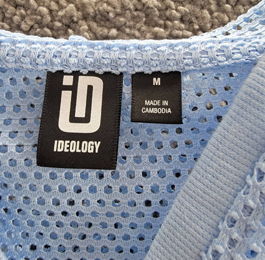 ID Ideology Mesh Long-Sleeve Hooded Cover-Up Big Girls M Skysail Blue Pullover