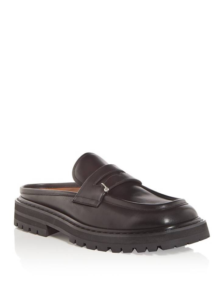 Marni Sabot Penny Loafer Mules Men's 42 Black Slip On