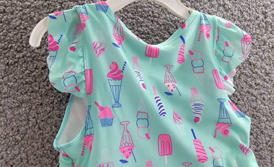 Epic Threads Ice Cream-Print Tankini Swimsuit Little Girls 6 Refreshing Teal