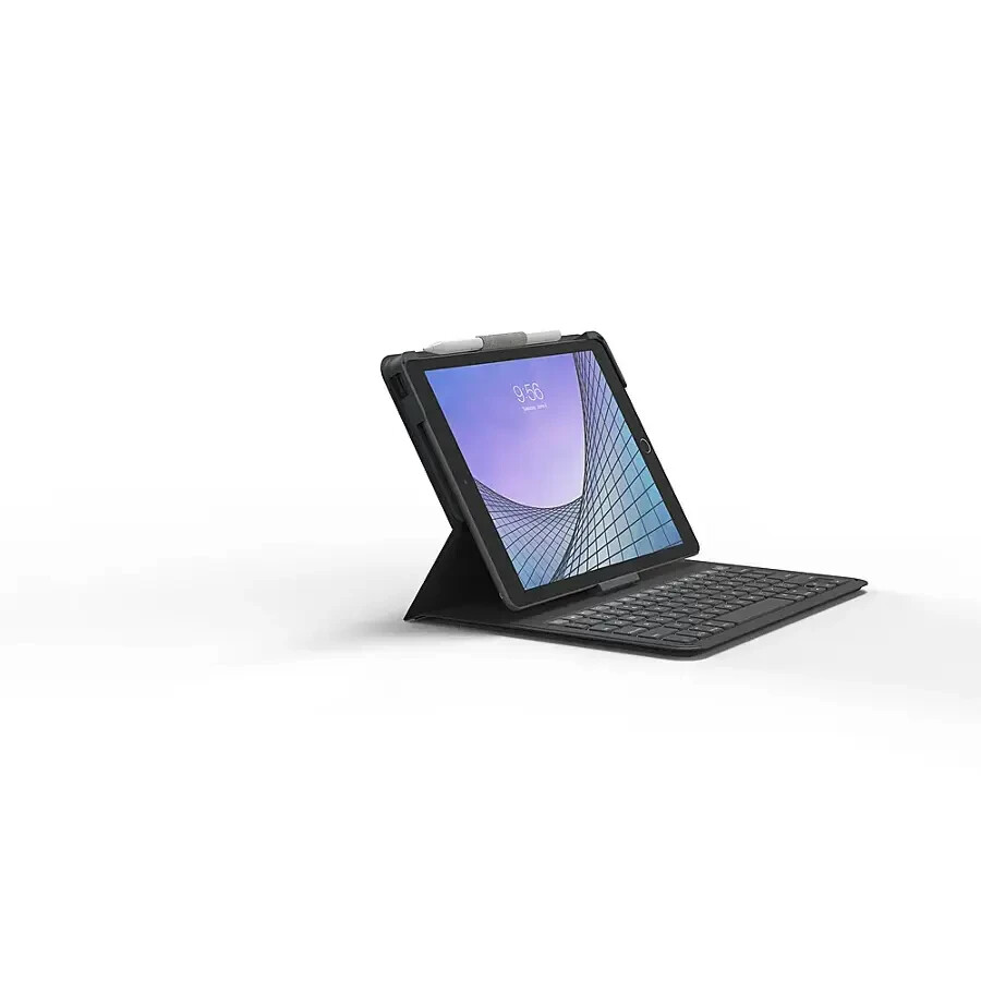 ZAGG - Messenger Folio 2 Keyboard & Case for Apple iPad 10.2" - Charcoal