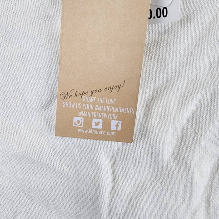 Maniere Noovel Knit Cotton Footed Coverall Baby Girls' 9M Ivory Crewneck Ruffled