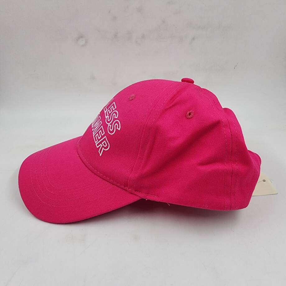 On 34th Conversational Baseball Cap Women's One Size Fuchsia Embroidered
