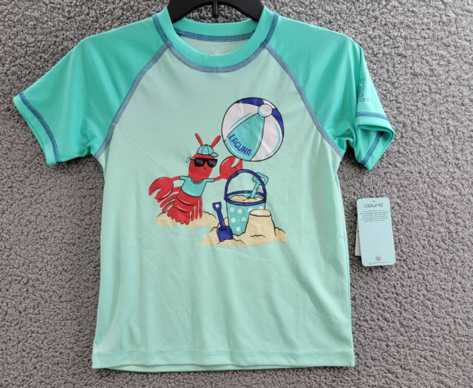 Laguna Cabana Printed Top Little Boys 7 Yucca Crew Neck Short Sleeve Pullover