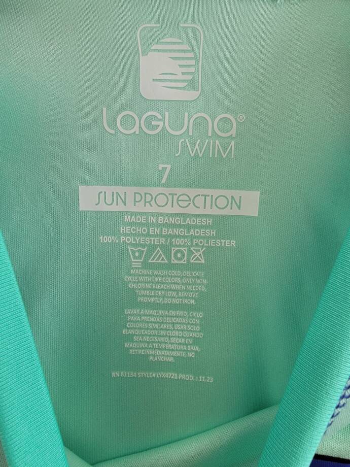 Laguna Cabana Printed Top Little Boys 7 Yucca Crew Neck Short Sleeve Pullover