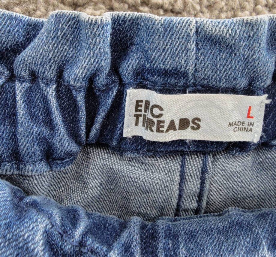 Epic Threads Scribble Paperbag Shorts Big Girls L Sketch Wash Elastic Waist