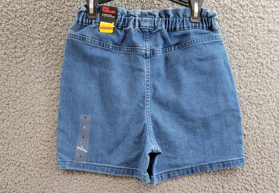 Epic Threads Scribble Paperbag Shorts Big Girls L Sketch Wash Elastic Waist