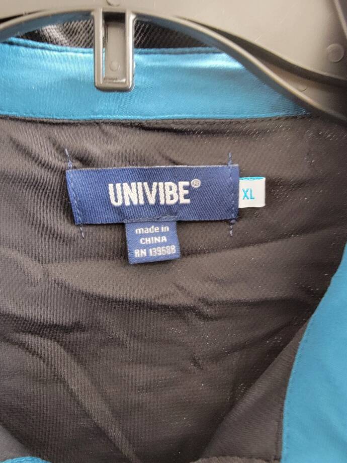 Univibe Walt Performance Polo Big Boys XL Black Short Sleeve Button Closure