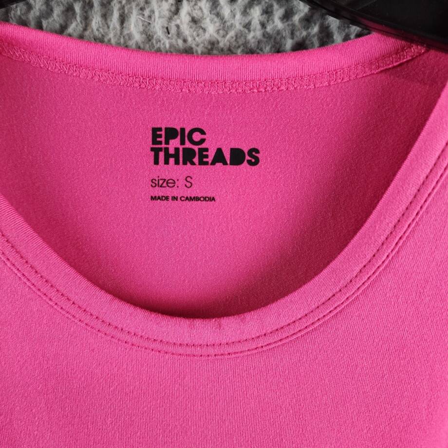 Epic Threads Solid Smocked Dress Big Girls S Pink Lightening Round Neck Pullover