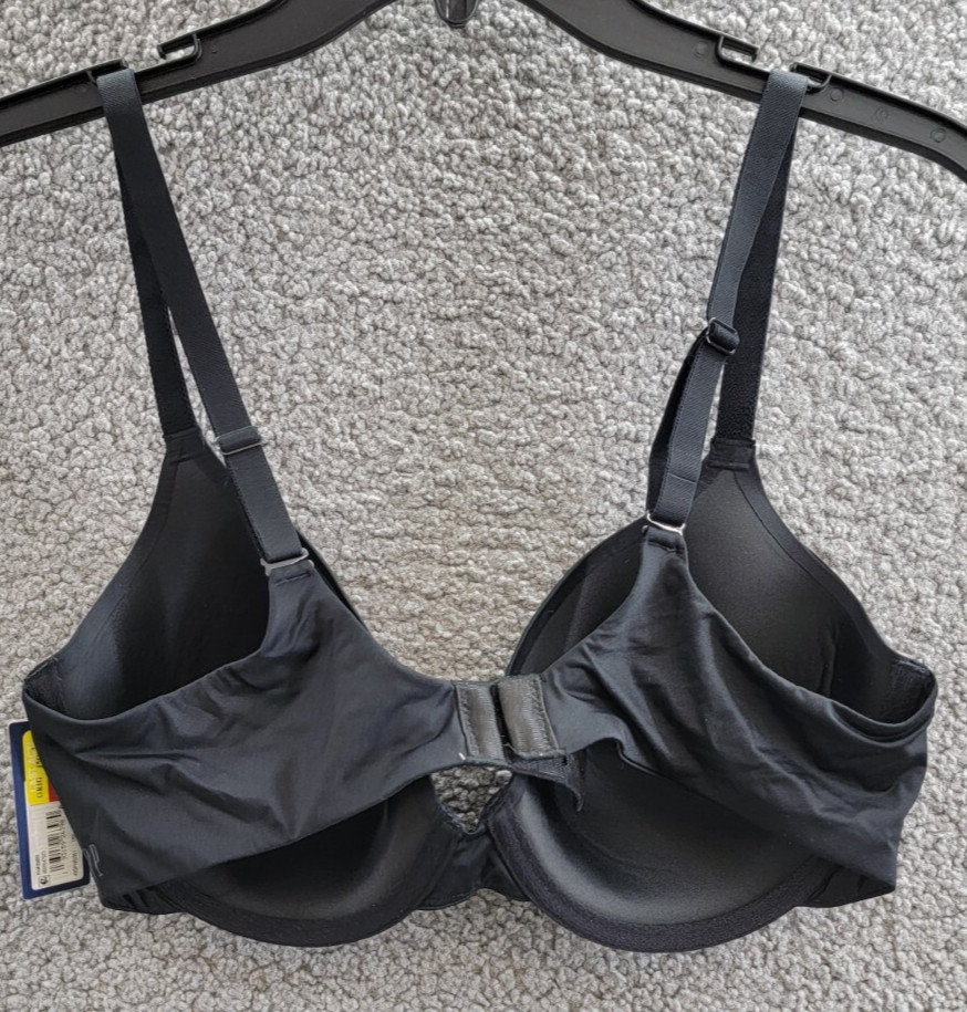 GAP GapBody Everyday Essentials T-Shirt Bra Women's 36D Black back Hook Closure
