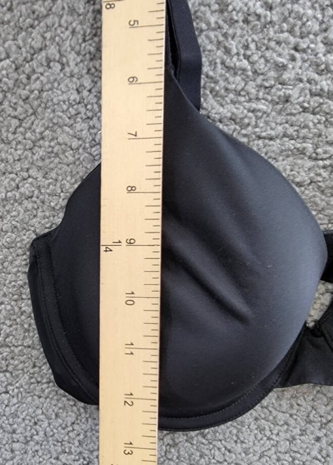 GAP GapBody Everyday Essentials T-Shirt Bra Women's 36D Black back Hook Closure