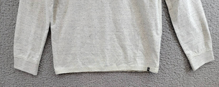 Joe's Jeans Frayed Henley Tee Boys XL 18-20 Oatmeal Heather Long Sleeve Pullover