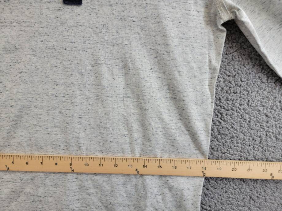Joe's Jeans Frayed Henley Tee Boys XL 18-20 Oatmeal Heather Long Sleeve Pullover