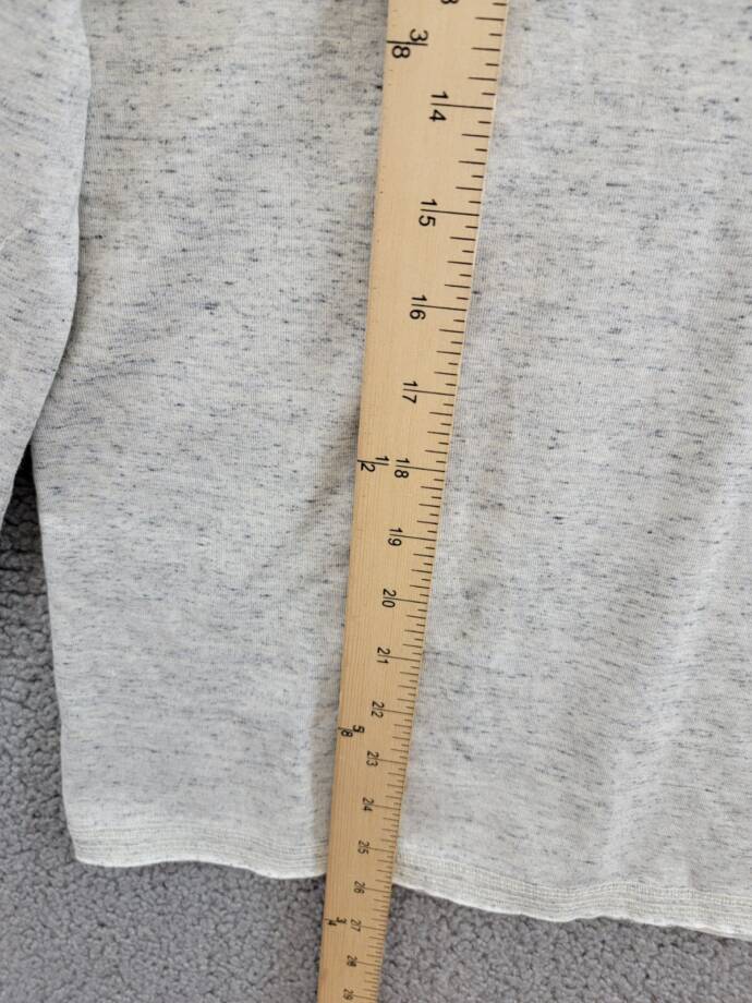 Joe's Jeans Frayed Henley Tee Boys XL 18-20 Oatmeal Heather Long Sleeve Pullover