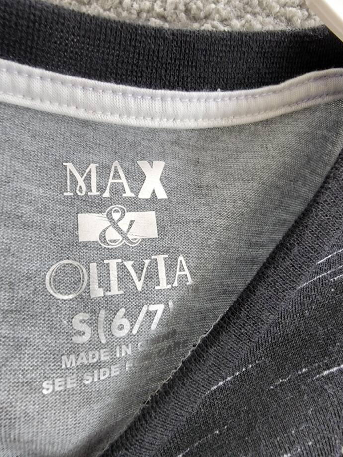 Max & Olivia NASA Graphic Muscle Tank Top Boys' S (6-7) Gray/Black Crew Neck