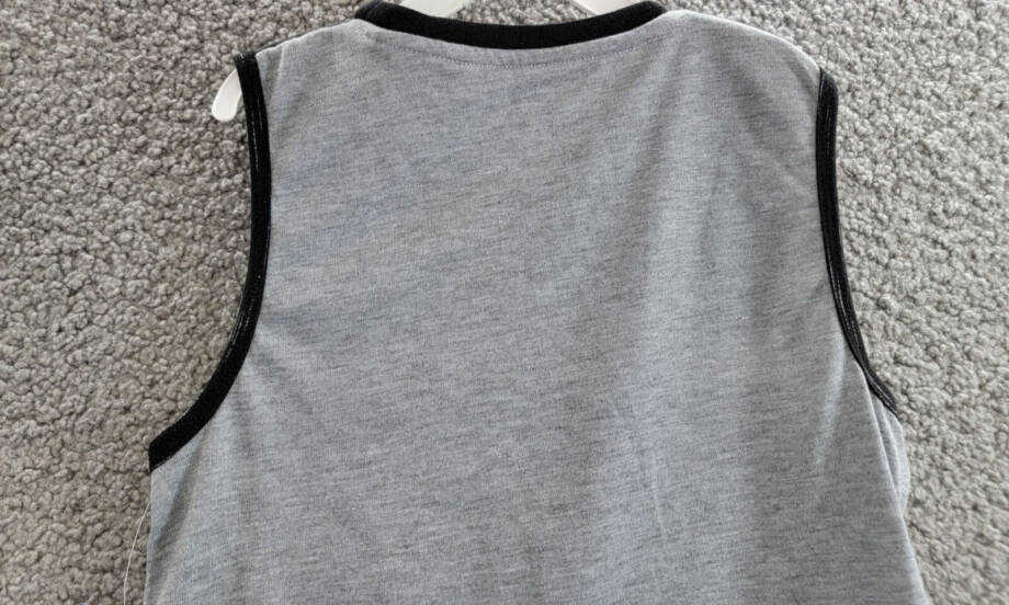 Max & Olivia NASA Graphic Muscle Tank Top Boys' S (6-7) Gray/Black Crew Neck