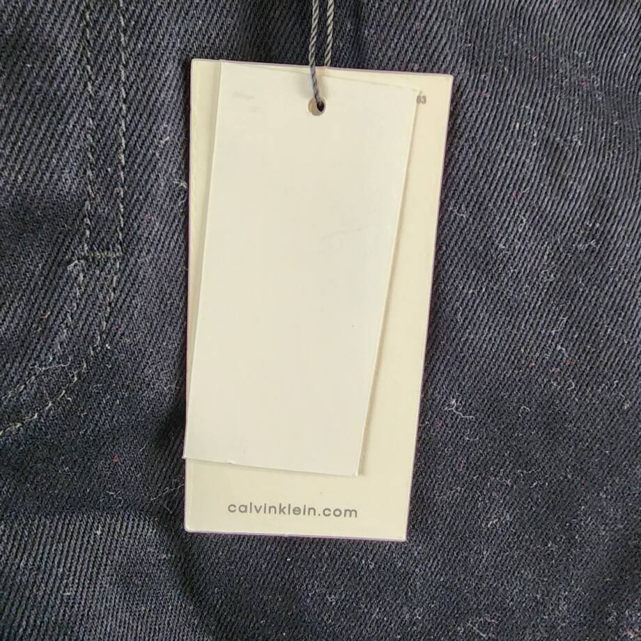 Calvin Klein Loose Fit Denim Shorts Boys 18 Black Belt Loops Button Zip Closure~