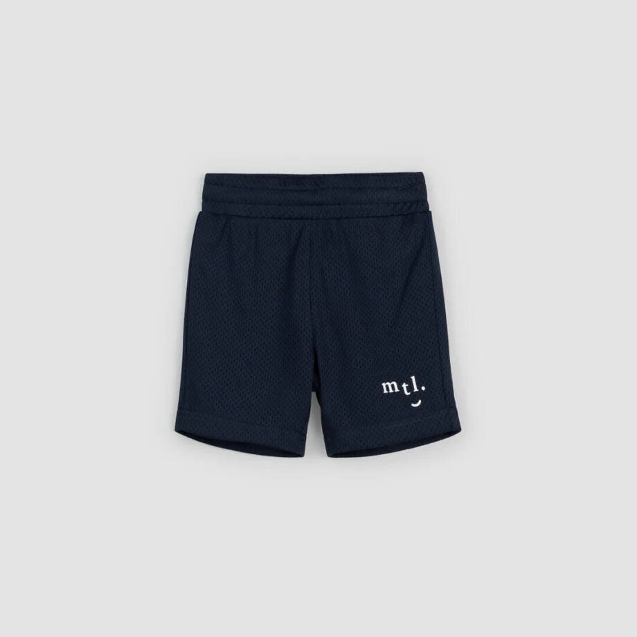 Miles the Label Mesh Shorts Toddler Boys' 2Y Navy Elastic Drawstring Waistband