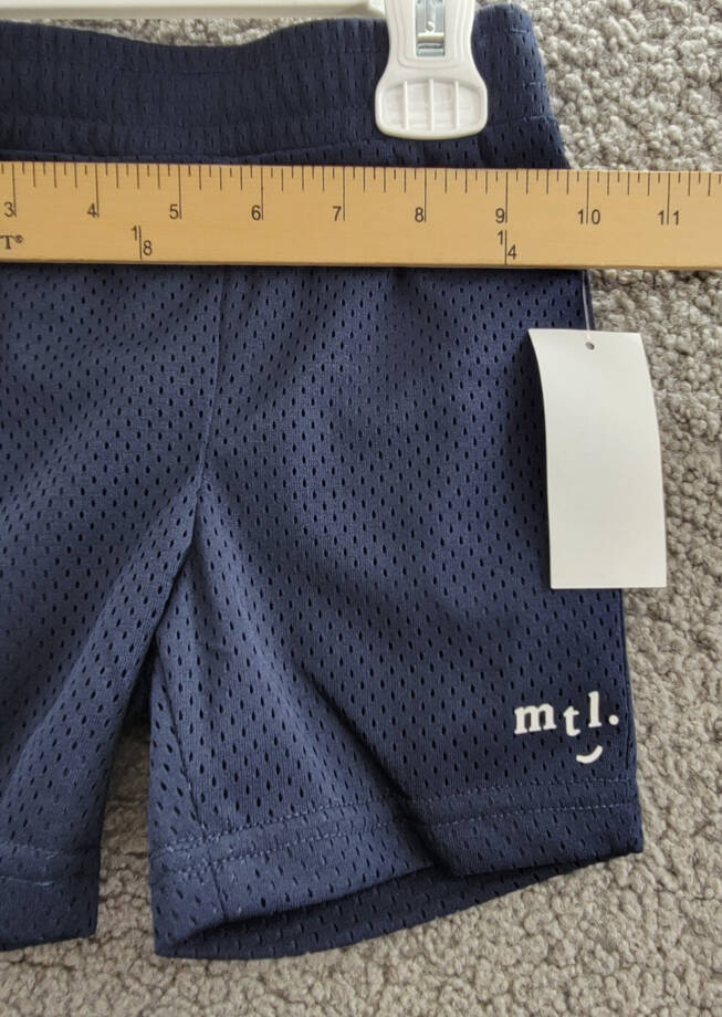 Miles the Label Mesh Shorts Toddler Boys' 2Y Navy Elastic Drawstring Waistband