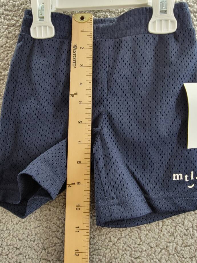 Miles the Label Mesh Shorts Toddler Boys' 2Y Navy Elastic Drawstring Waistband