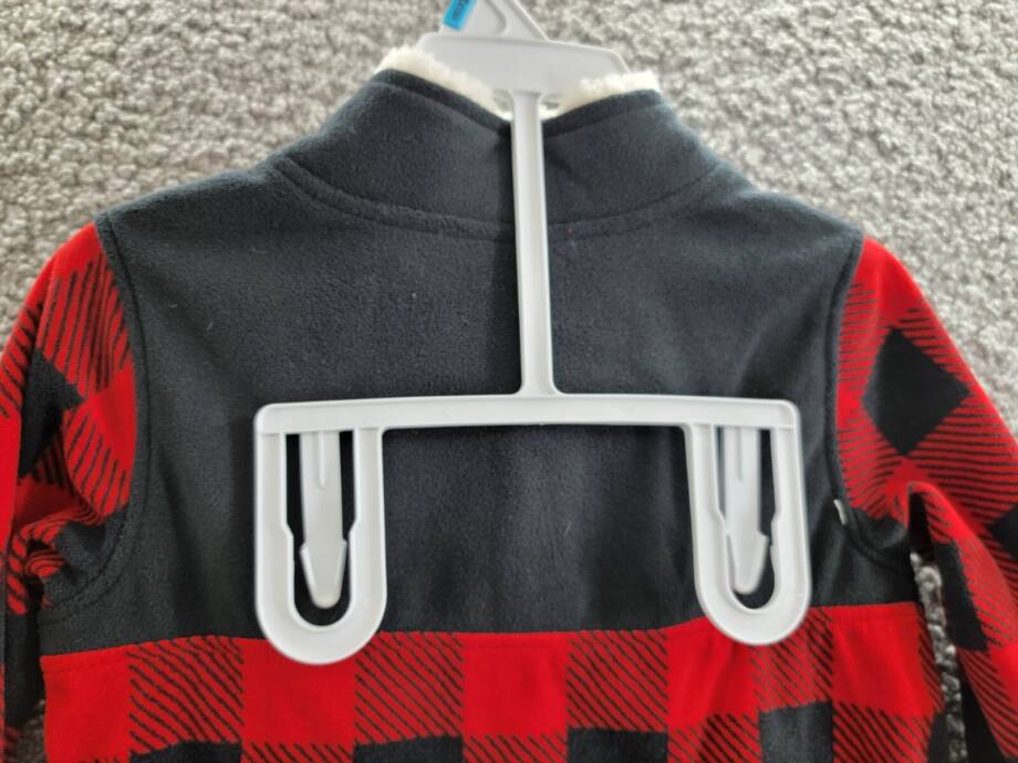 Carter's Buffalo-Check Fleece Jacket & Jogger Pants Set Baby Boys 24M Red/Black