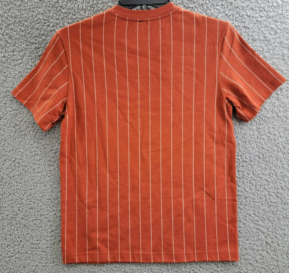 JORDAN Air Jordan MVP Pinstripe Graphic Tee Boys' M Dune Red Crewneck Pullover