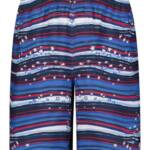 Laguna Stars & Stripes Volley Swim Trunks Big Boys M 10/12 Strong Blue Pull On
