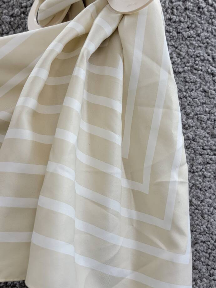 On 34th Striped Bandana Scarf Women's One Size Sand