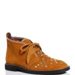 Wales Bonner Lace-up with Studs Studded Suede Chelsea Boots Men's 44 Tan