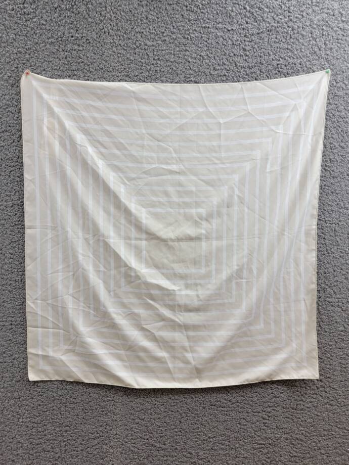 On 34th Striped Bandana Scarf Women's One Size Sand