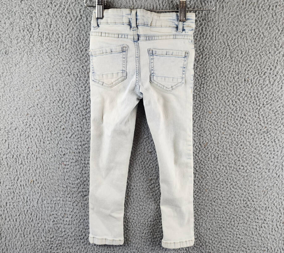 Cotton On Slim Fit Jeans Little Boys 4 Bells Light Blue Zip Fly Button Closure