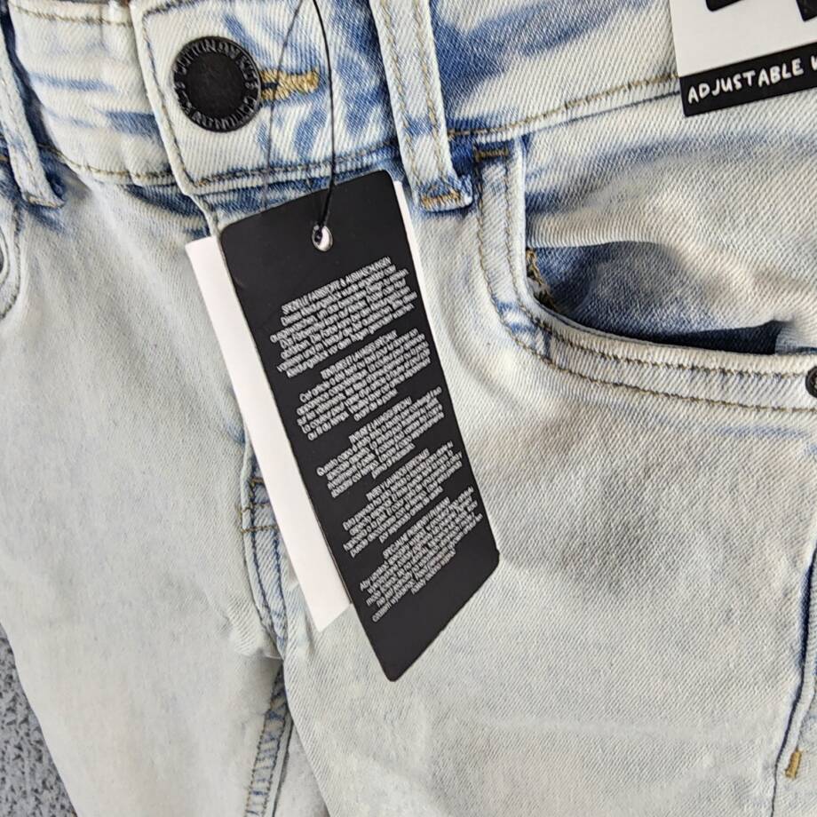Cotton On Slim Fit Jeans Little Boys 4 Bells Light Blue Zip Fly Button Closure