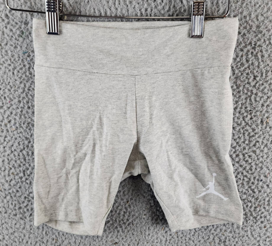 Jordan Essentials Bike Cycling Shorts Girls S 8/10Y Gray Pullon