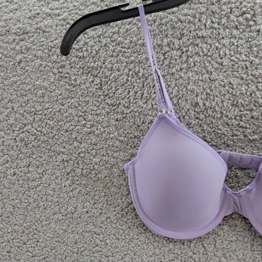 On Gossamer Next to Nothing Micro T-Shirt Underwire Bra Women's 32C Daybreak