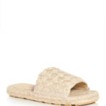 Bottega Veneta Jack Woven Espadrille Slide Sandals Women's 37/7US Maple Slip On