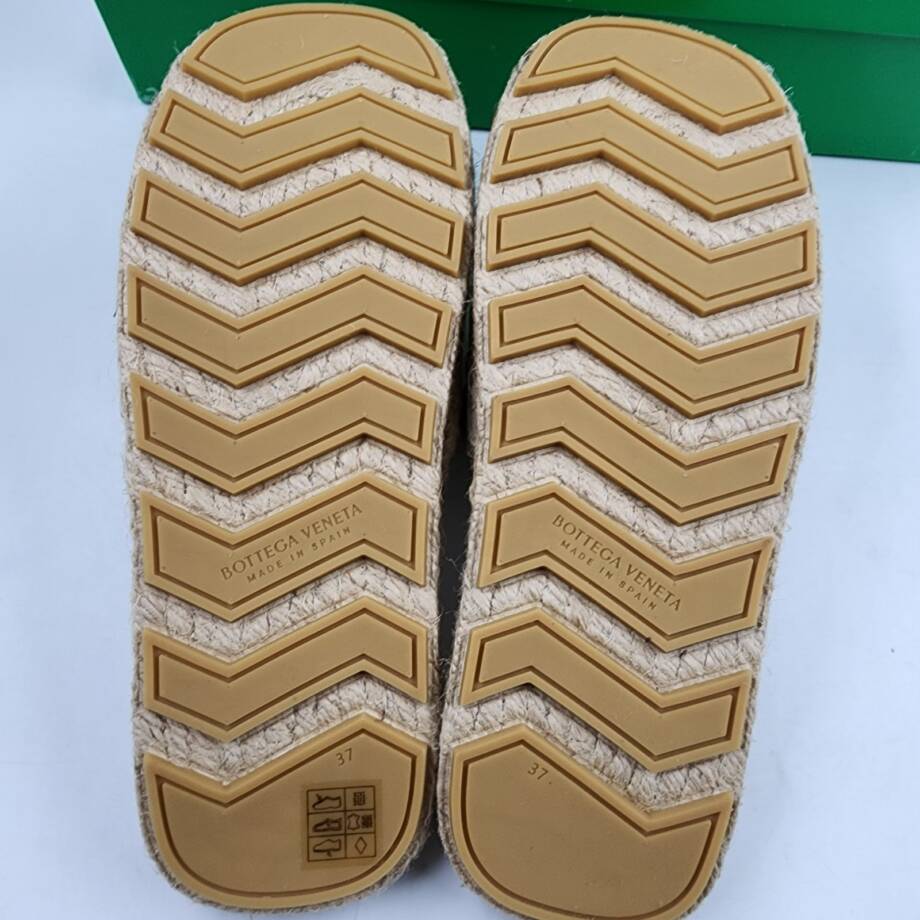 Bottega Veneta Jack Woven Espadrille Slide Sandals Women's 37/7US Maple Slip On