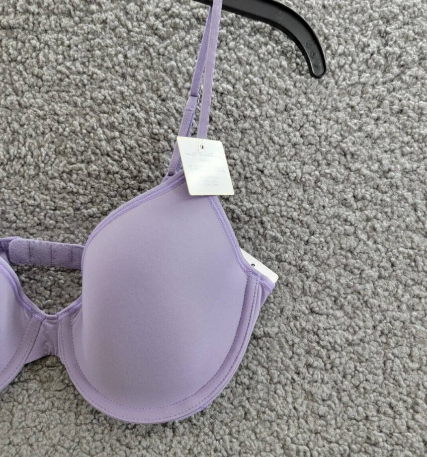 On Gossamer Next to Nothing Micro T-Shirt Underwire Bra Women's 32C Daybreak
