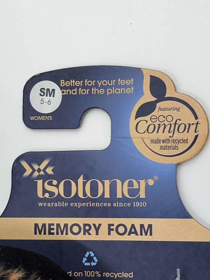 Isotoner Memory Foam Cheetah Comfort Booth Slippers Women's S 5-6 Beige