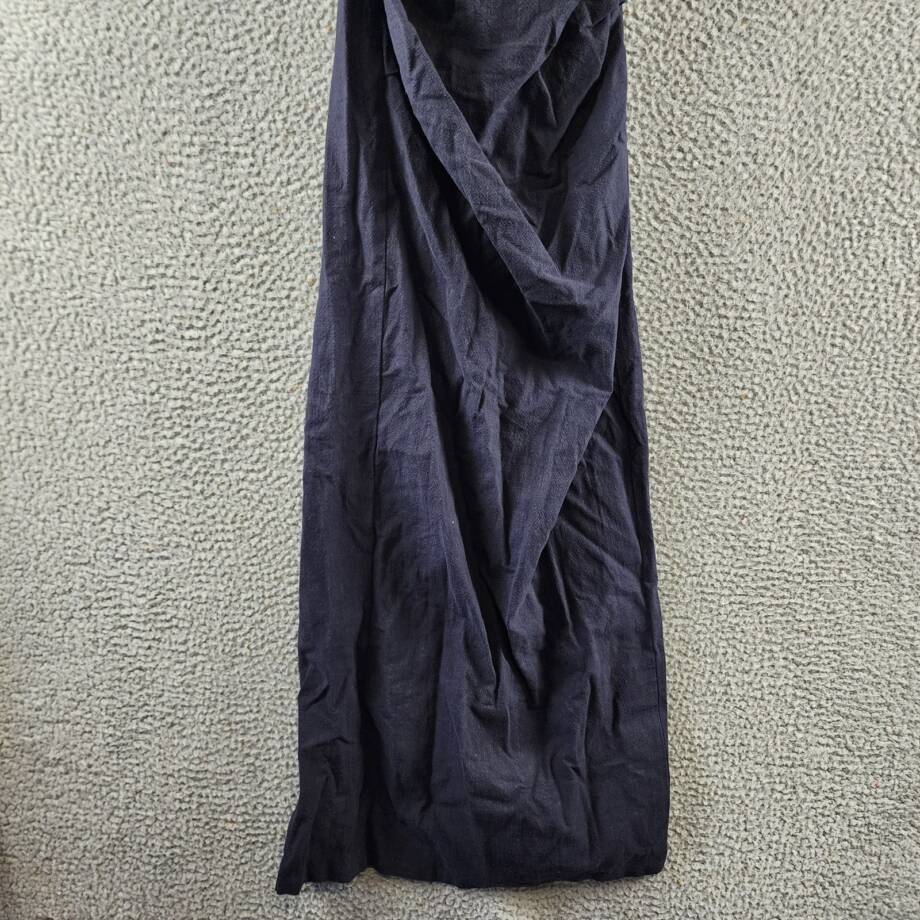 Lioness 1999 Maxi Dress Women's XS Navy Solid Halter Neck Sleeveless Back Zip