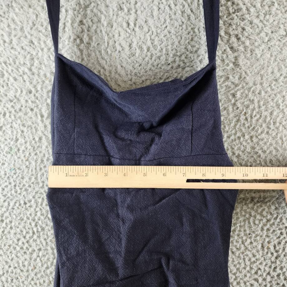 Lioness 1999 Maxi Dress Women's XS Navy Solid Halter Neck Sleeveless Back Zip