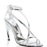 Alexander McQueen Strappy High Heel Sandals Women's 39.5 Silver Open Toe
