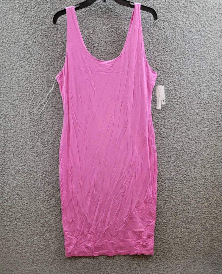 Bar III Petite Scoop-Neck Sleeveless Jersey Midi Dress Women's PXL Wild Pink