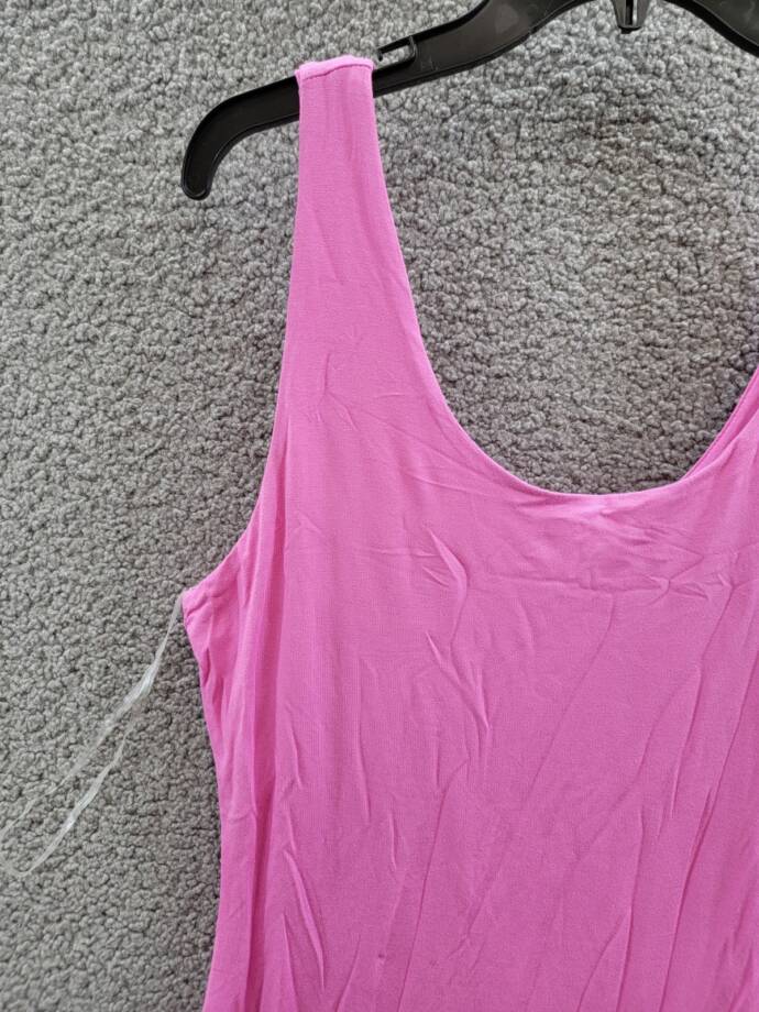 Bar III Petite Scoop-Neck Sleeveless Jersey Midi Dress Women's PXL Wild Pink
