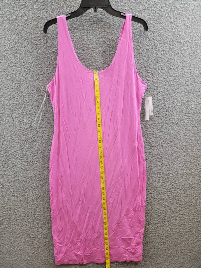 Bar III Petite Scoop-Neck Sleeveless Jersey Midi Dress Women's PXL Wild Pink
