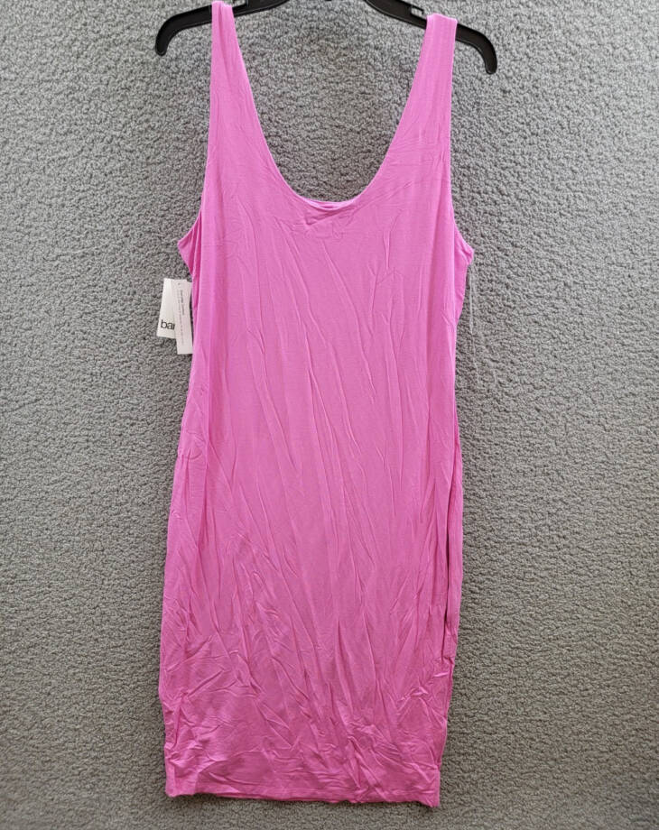Bar III Petite Scoop-Neck Sleeveless Jersey Midi Dress Women's PXL Wild Pink