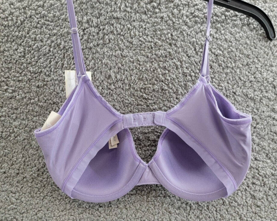 On Gossamer Next to Nothing Micro T-Shirt Underwire Bra Women's 32C Daybreak