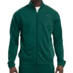 Reebok Identity Vector Zip-Front Track Jacket Men's M Collegiate Green/Black L/S