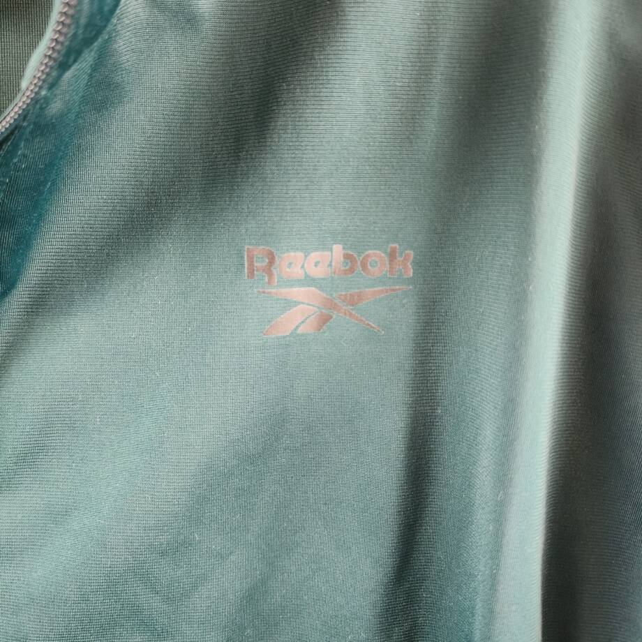 Reebok Identity Vector Zip-Front Track Jacket Men's M Collegiate Green/Black L/S
