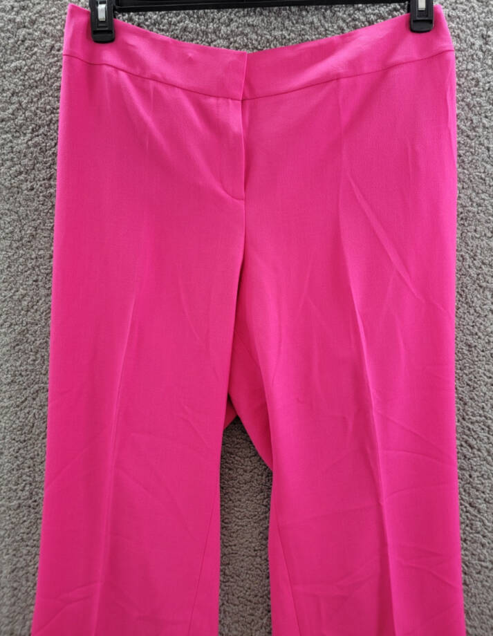 Kasper Plus Size Straight-Leg Pants Women's 16W Pink Perfection Hook&Bar Closure