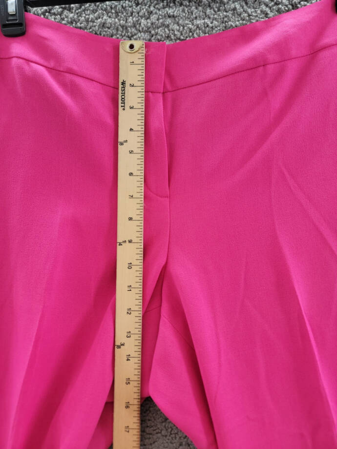 Kasper Plus Size Straight-Leg Pants Women's 16W Pink Perfection Hook&Bar Closure