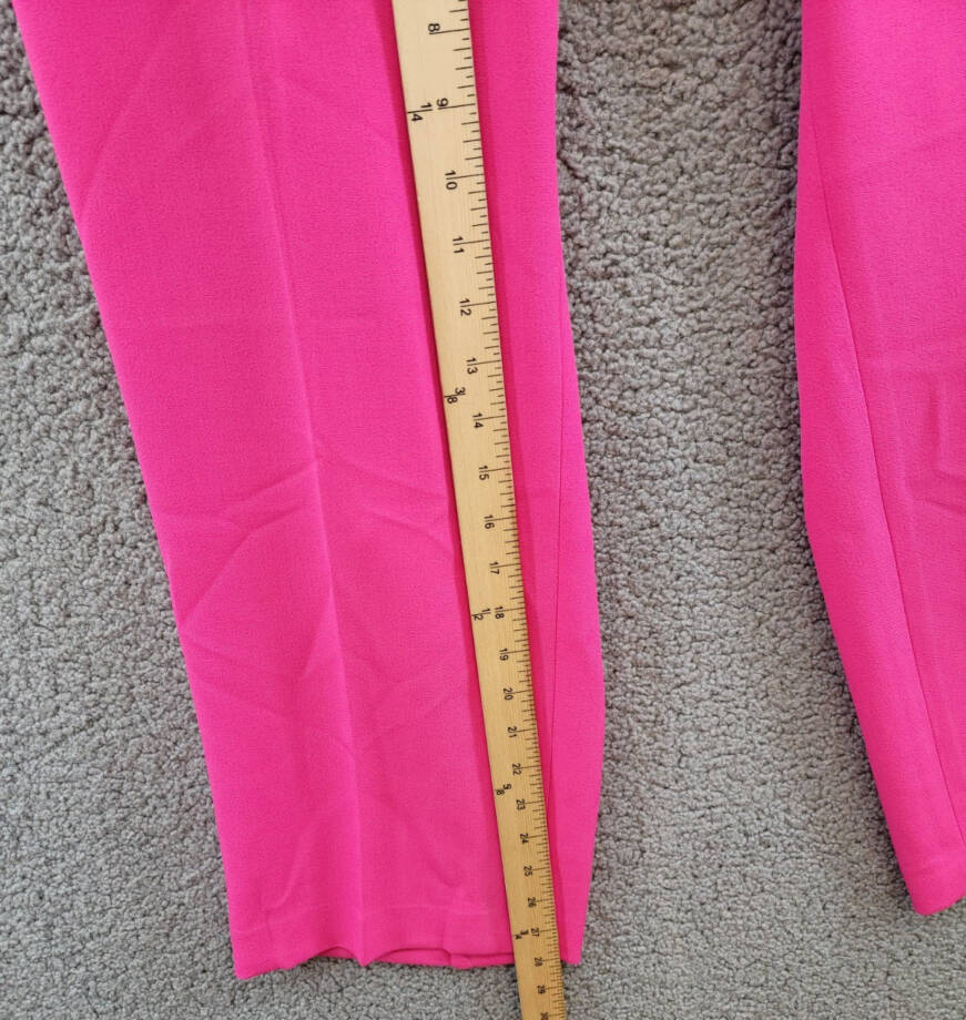 Kasper Plus Size Straight-Leg Pants Women's 16W Pink Perfection Hook&Bar Closure